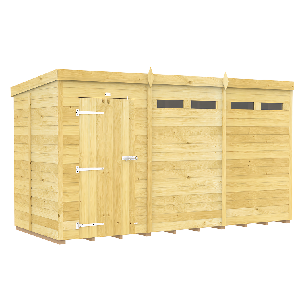 5ft x 12ft Pent Security Shed