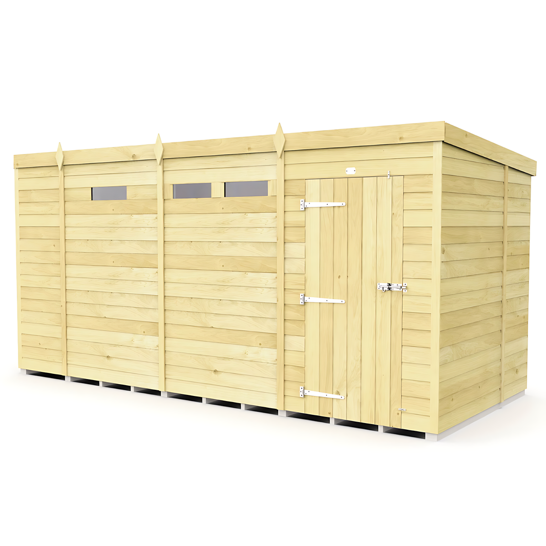 image 6ft x 13ft Pent Security Shed