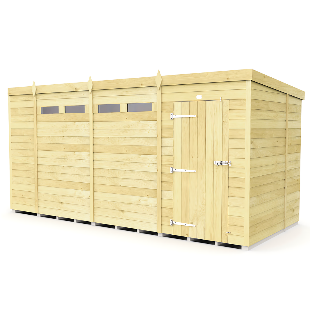 image 6ft x 15ft Pent Security Shed