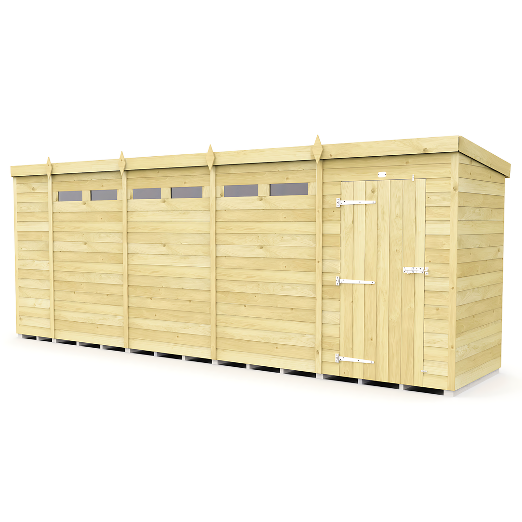 image 18ft x 4ft Pent Security Shed