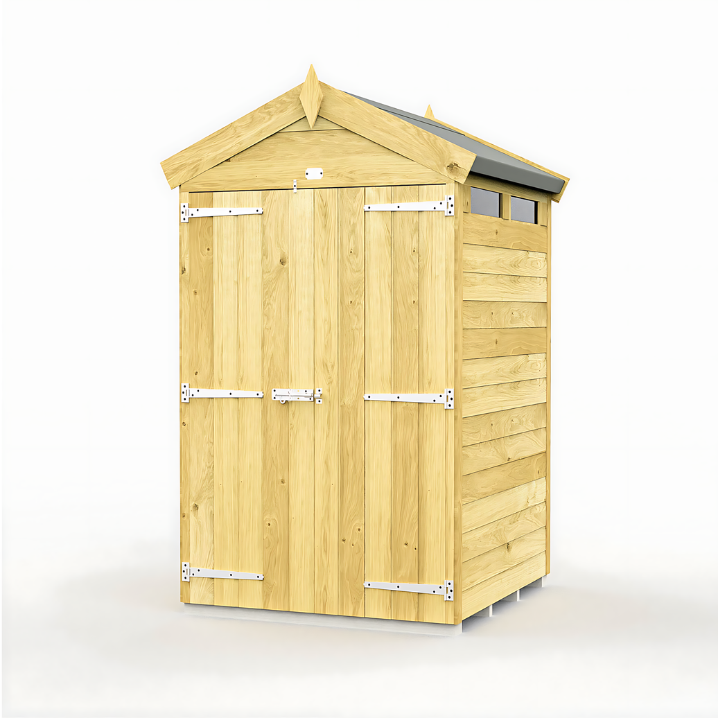 4ft x 4ft Apex Security Shed