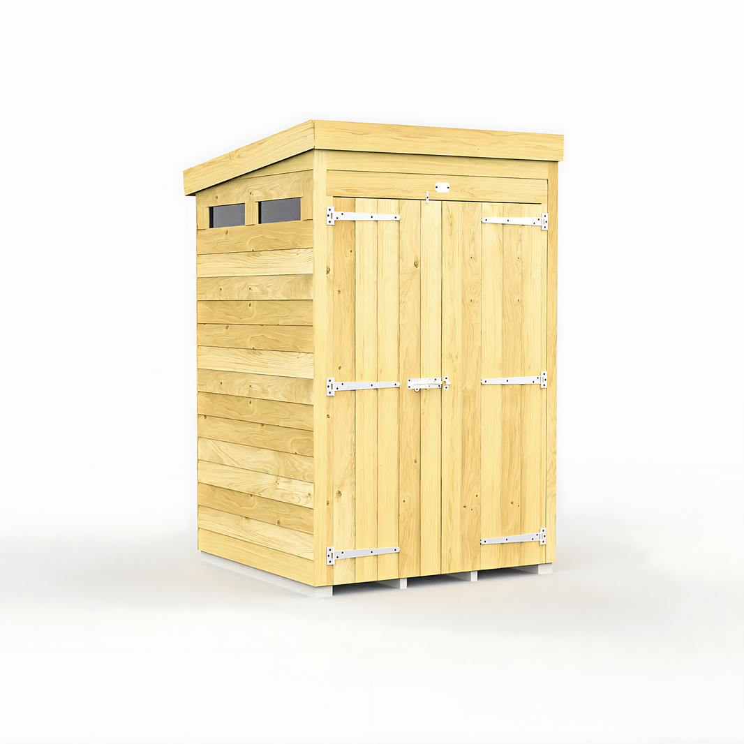 image 4ft x 4ft Pent Security Shed