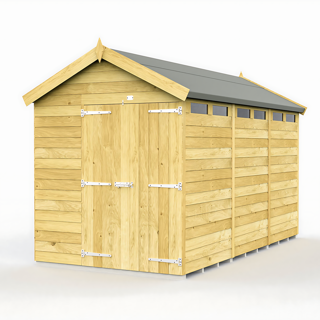 6ft x 12ft Apex Security Shed