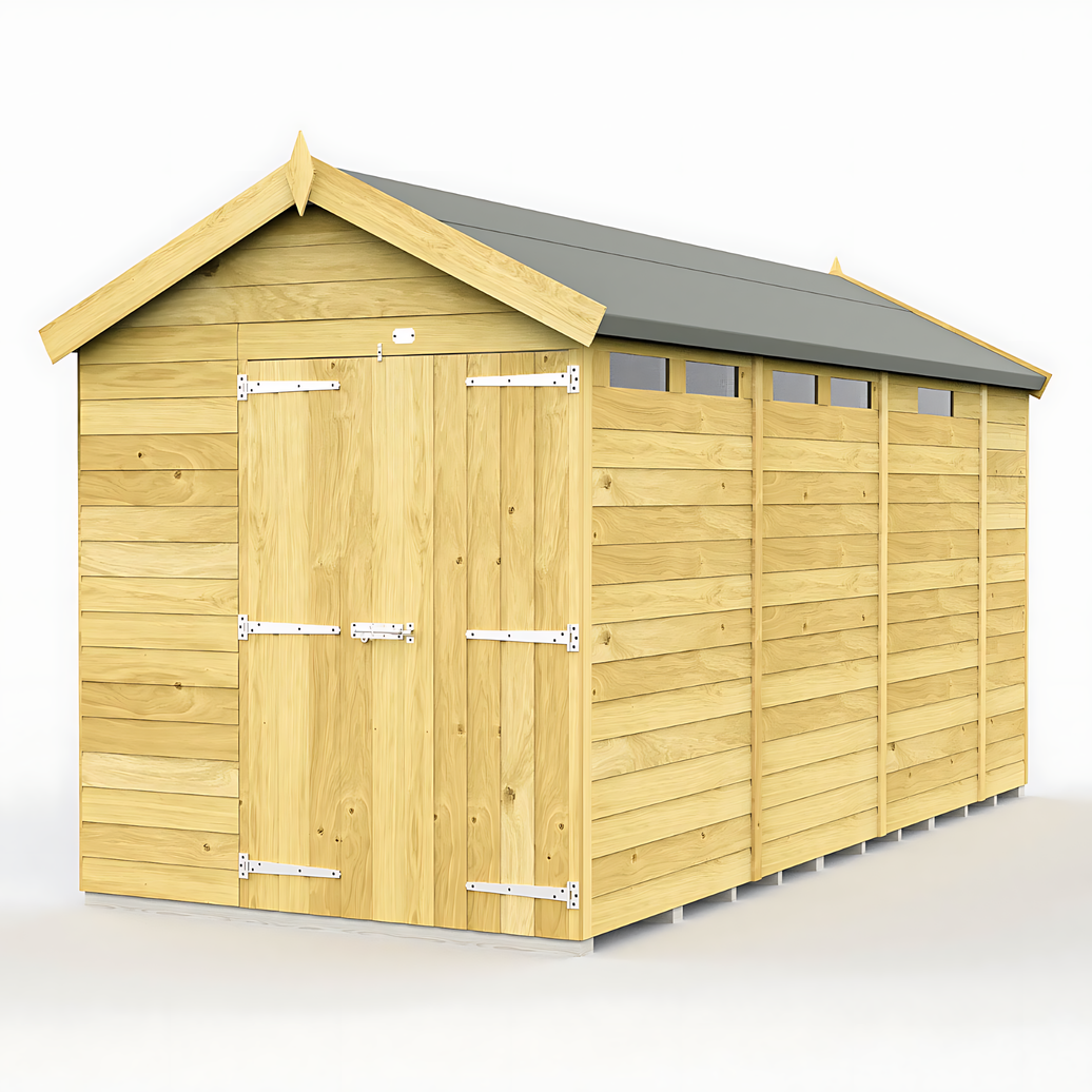 6ft x 13ft Apex Security Shed