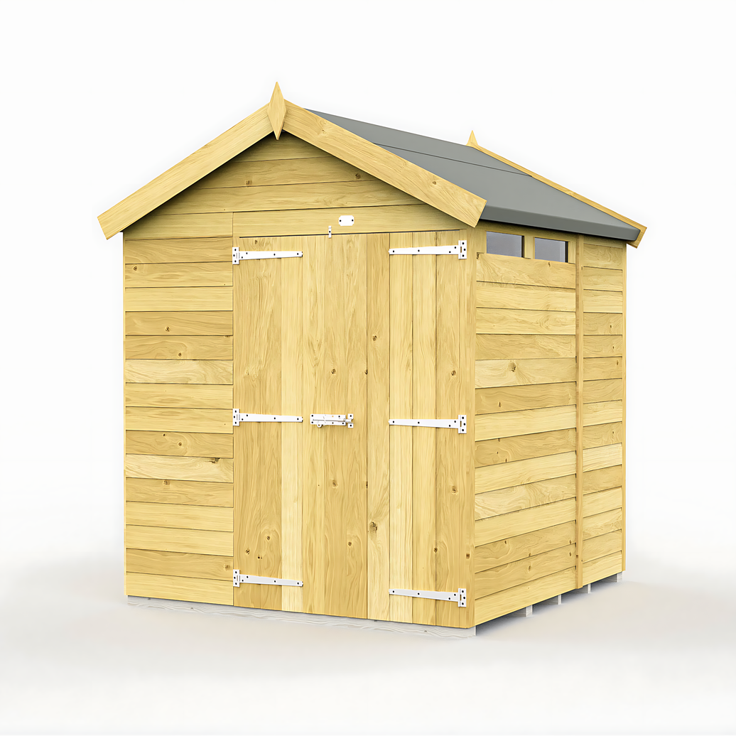 6ft x 6ft Apex Security Shed