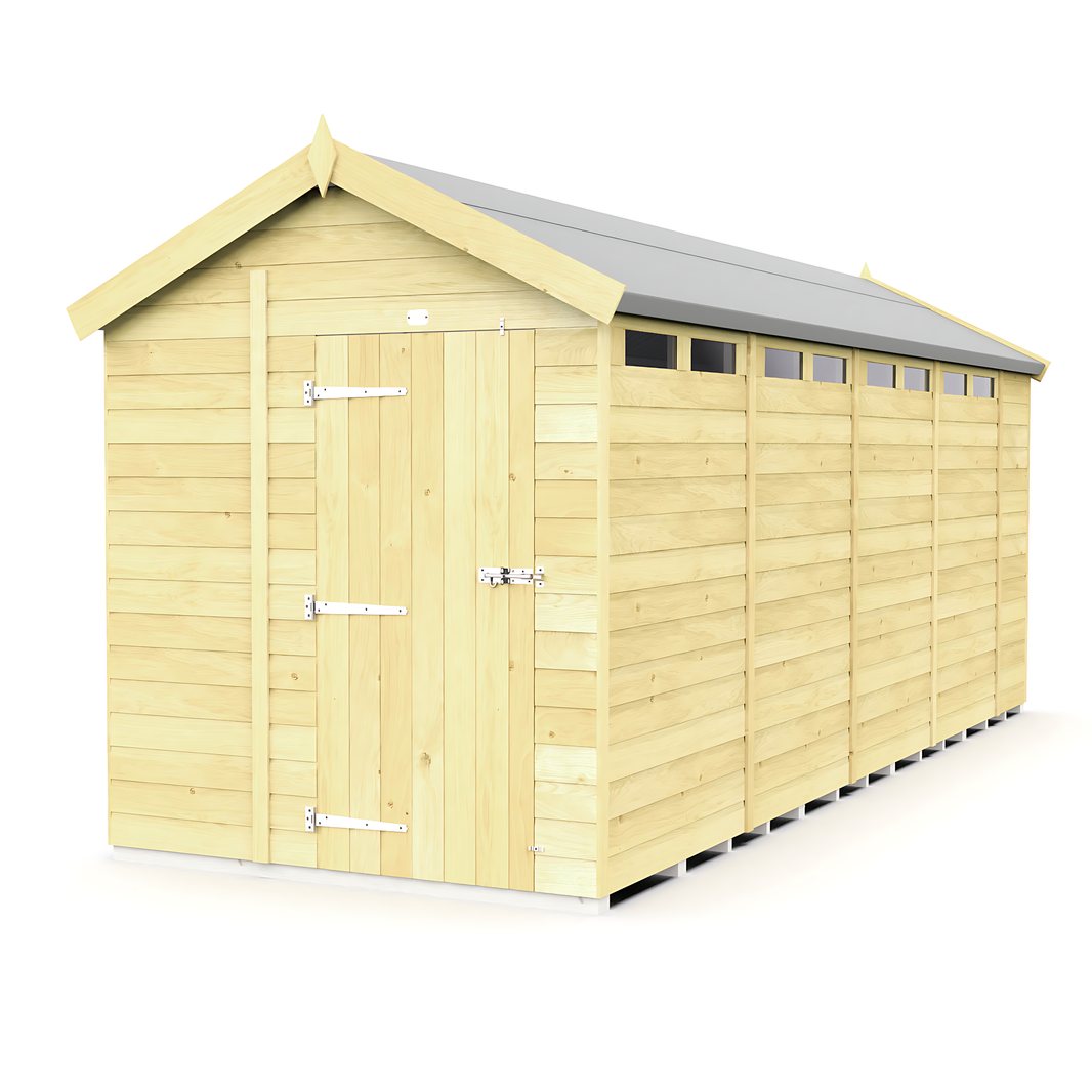 image 7ft x 18ft Apex Security Shed