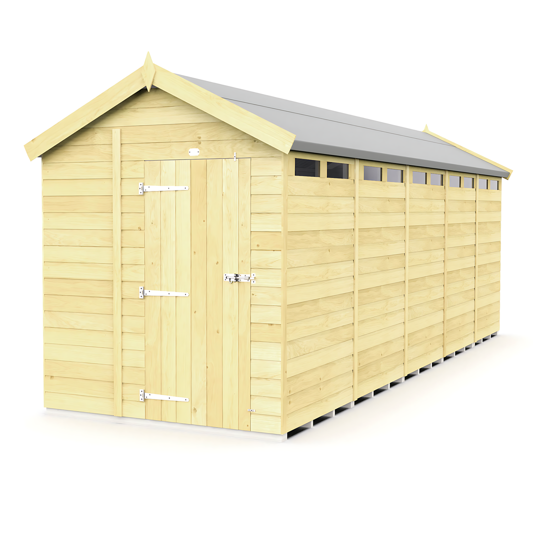 image 7ft x 20ft Apex Security Shed