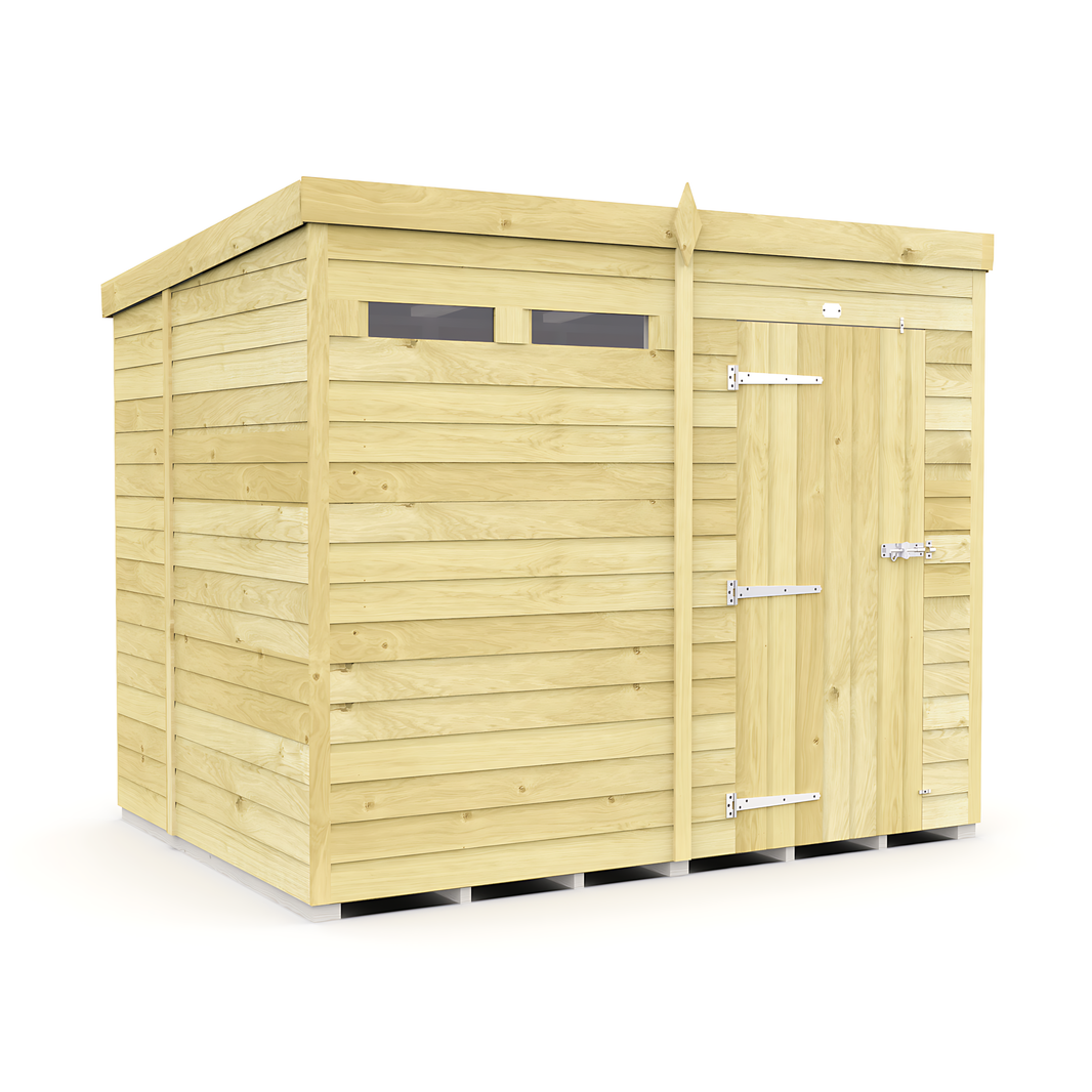 image 7ft x 8ft Pent Security Shed