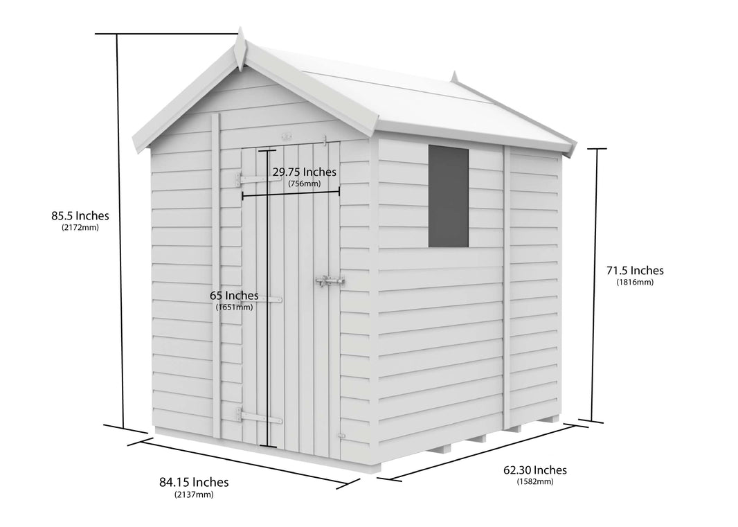 image 7ft x 5ft Apex Shed