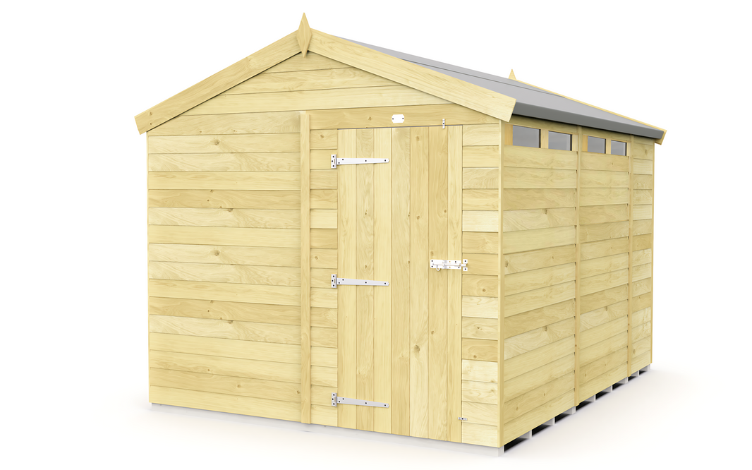 image 8ft x 10ft Apex Security Shed