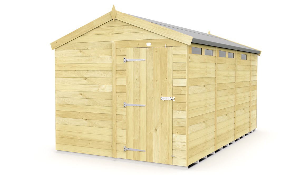 image 8ft x 13ft Apex Security Shed