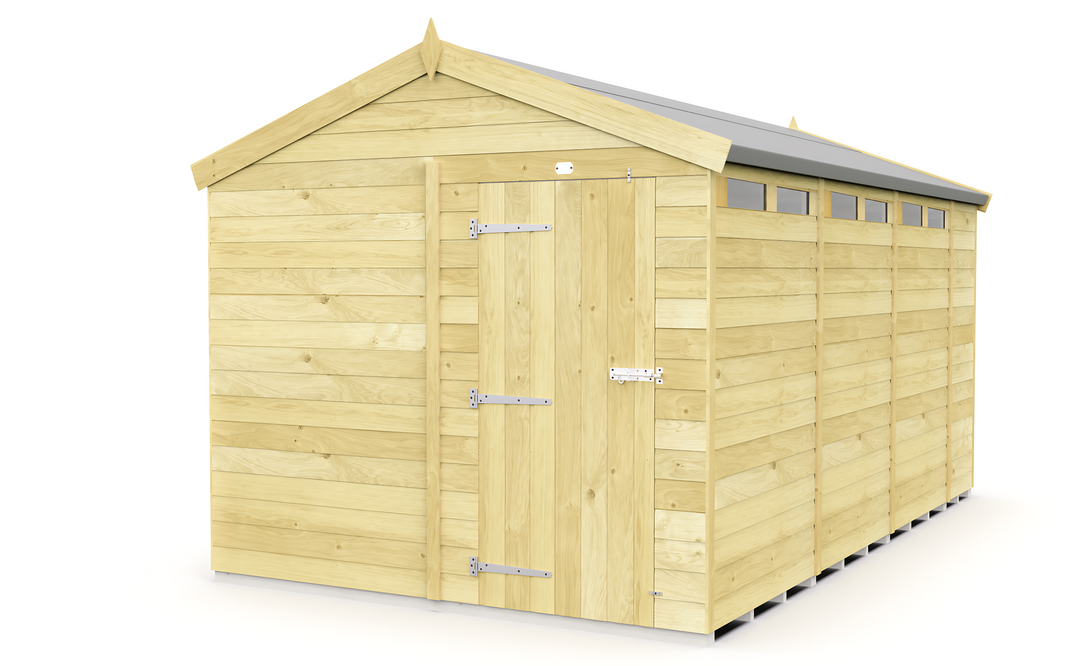 image 8ft x 15ft Apex Security Shed