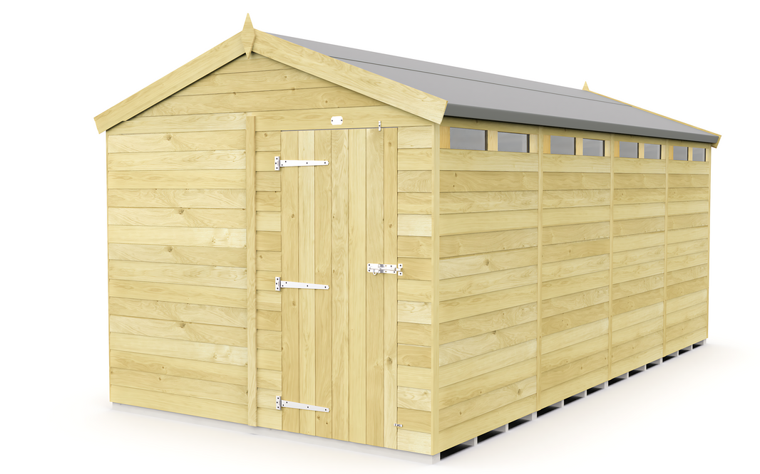 image 8ft x 16ft Apex Security Shed