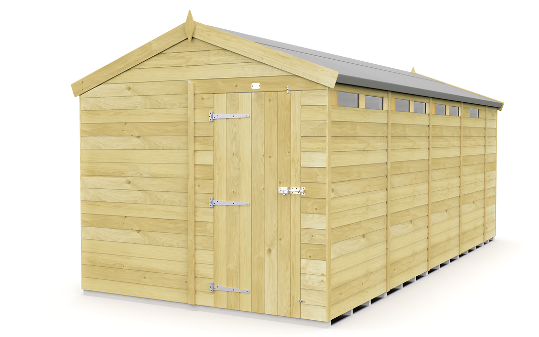 image 8ft x 17ft Apex Security Shed