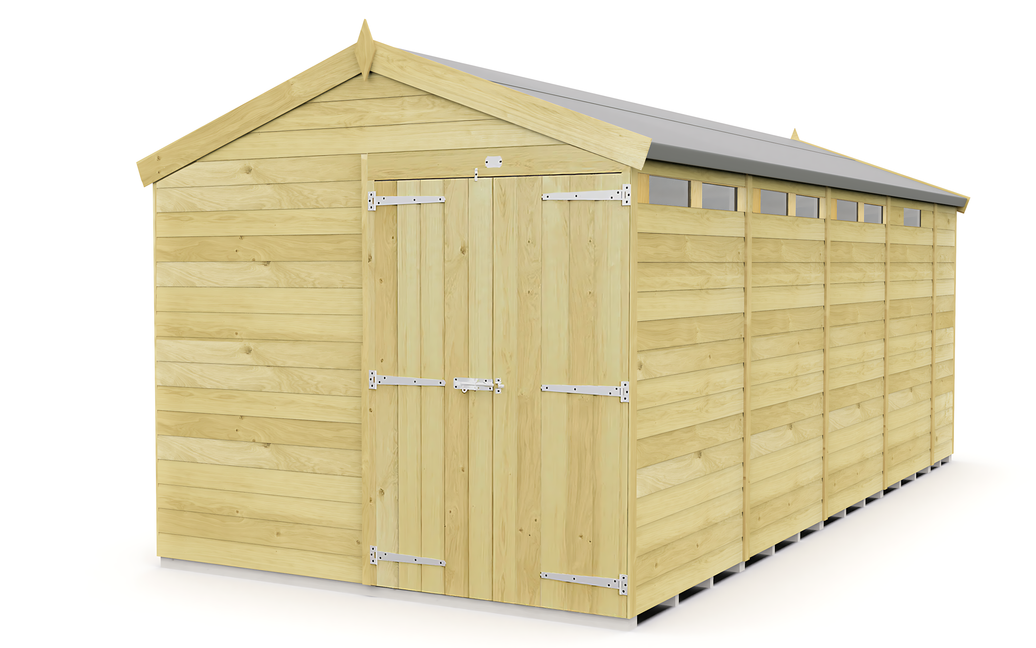 8ft x 17ft Apex Security Shed
