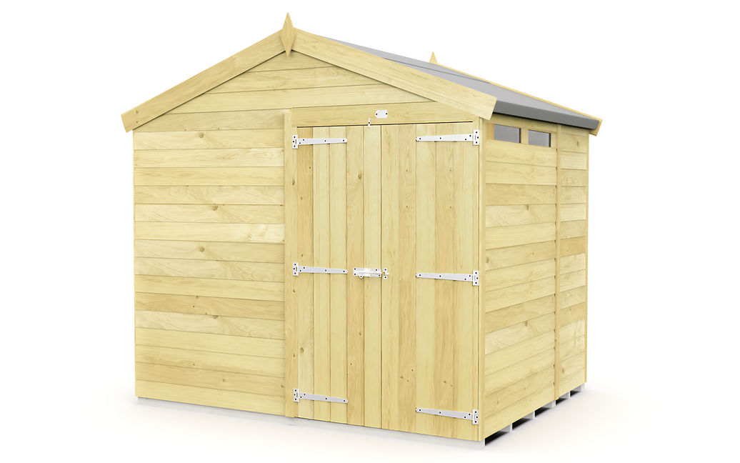 8ft x 7ft Apex Security Shed