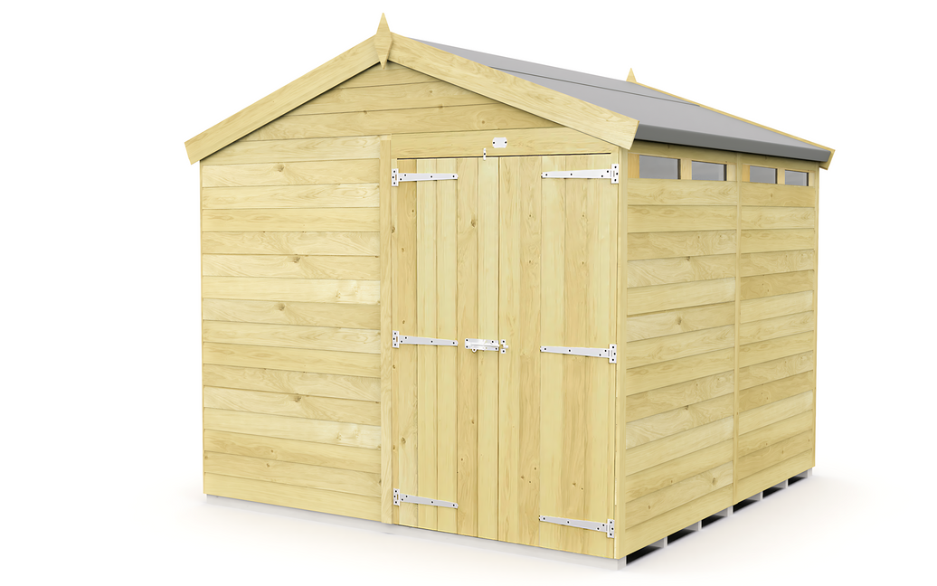 8ft x 8ft Apex Security Shed