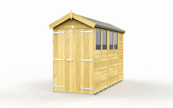 4ft x 10ft Apex Shed