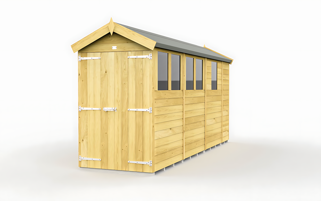 4ft x 13ft Apex Shed