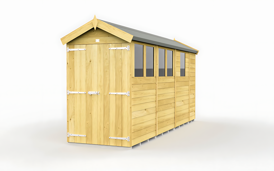 4ft x 13ft Apex Shed
