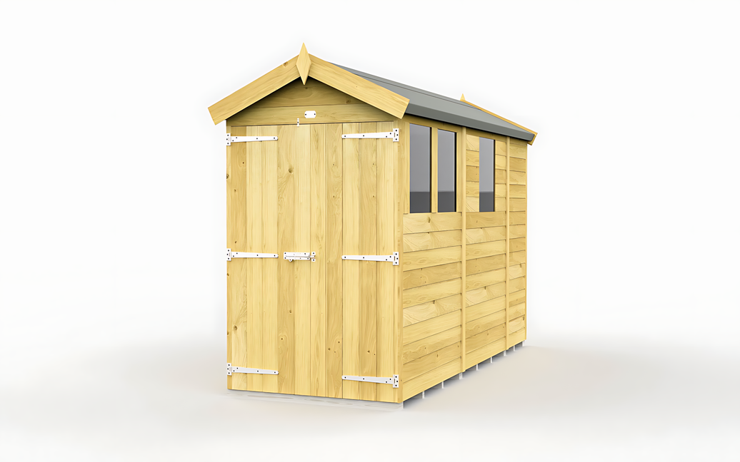 4ft x 9ft Apex Shed