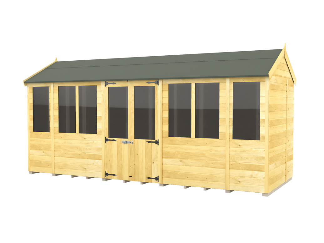 6ft x 16ft Apex Summer House