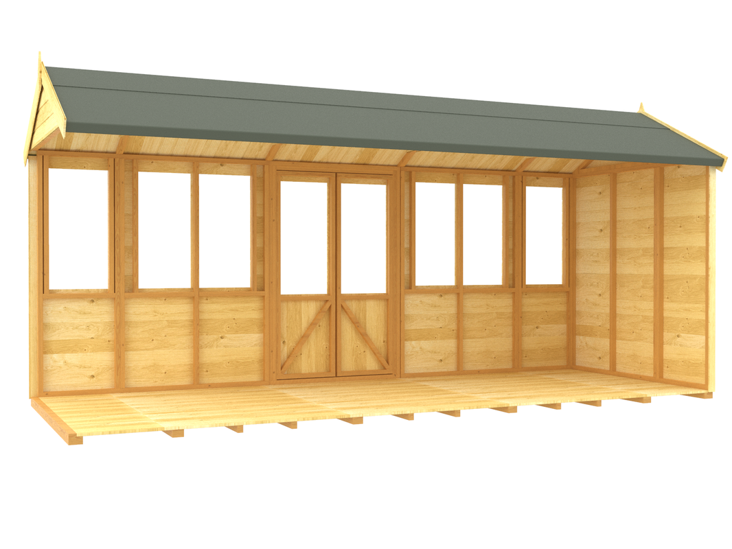 image 6ft x 16ft Apex Summer House