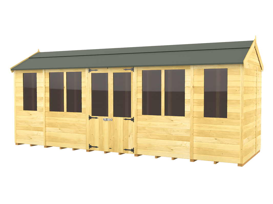 5ft x 18ft Apex Summer House