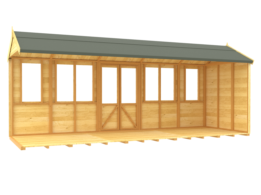 image 8ft x 18ft Apex Summer House