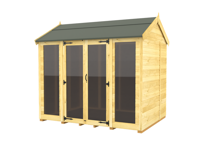 8ft Apex Summer House (Full Height Window)