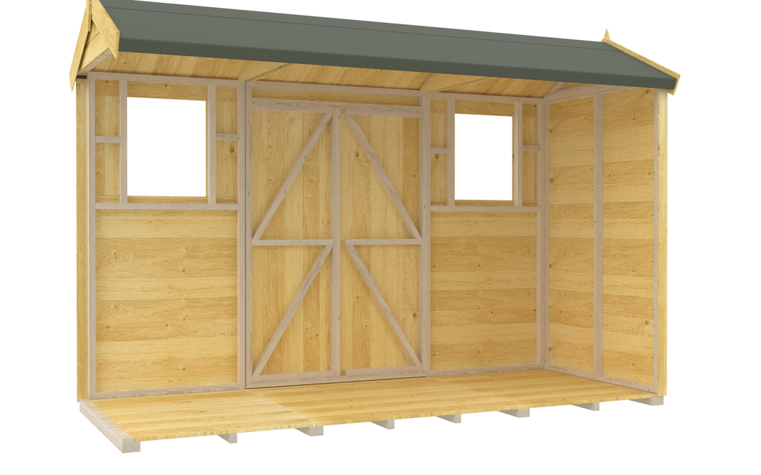 image 4ft x 10ft Apex Summer Shed