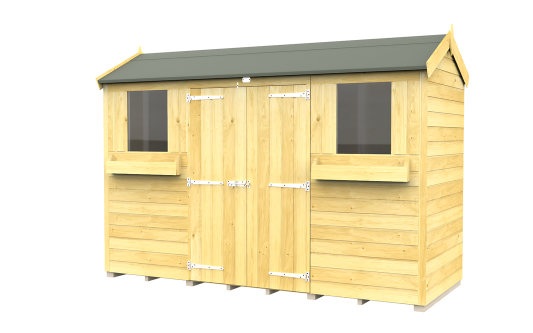 4ft x 10ft Apex Summer Shed