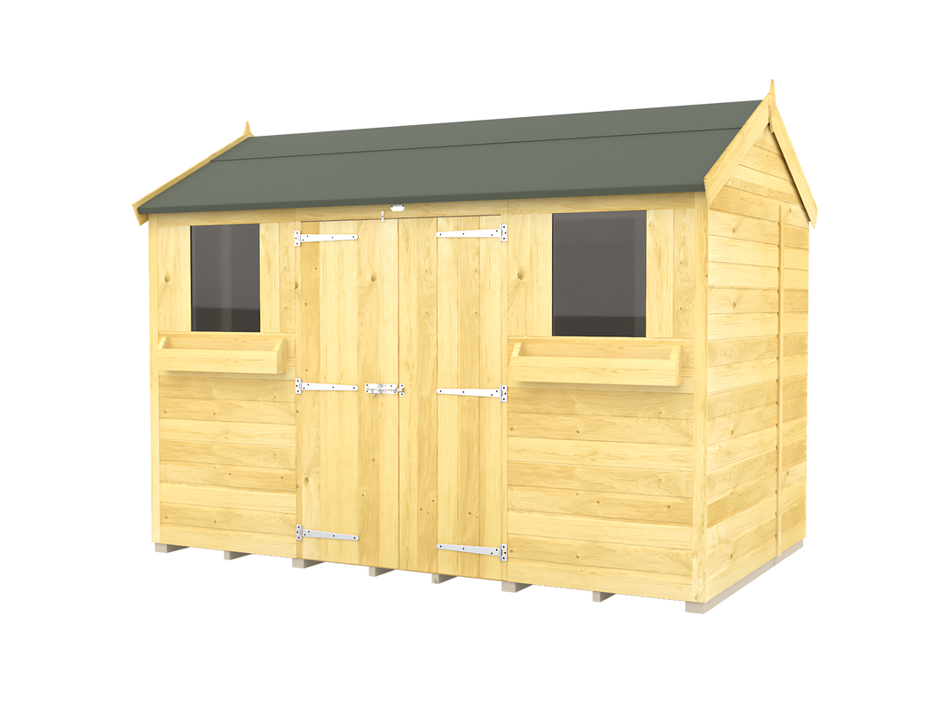 7ft x 10ft Apex Summer Shed