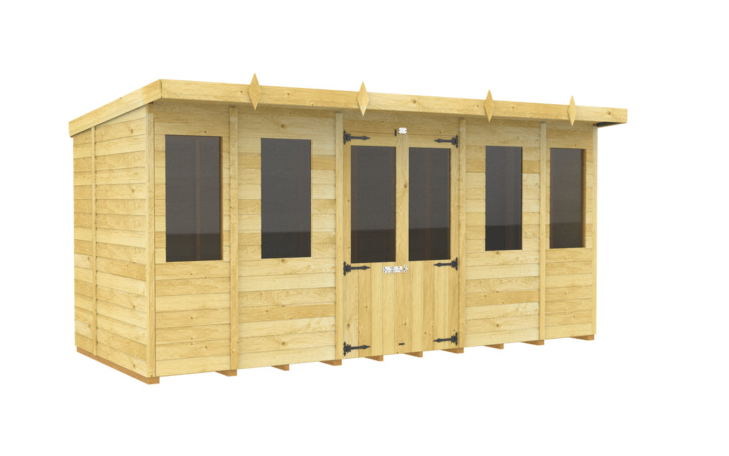 6ft x 14ft Pent Summer House