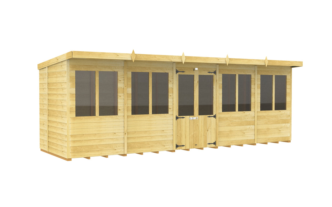5ft x 20ft Pent Summer House