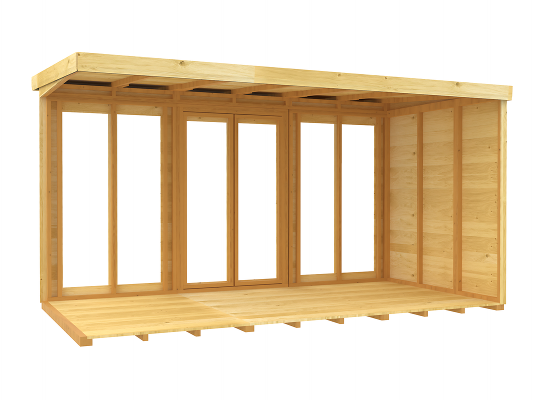 image 6ft x 12ft Pent Summer House (Full Height Window)