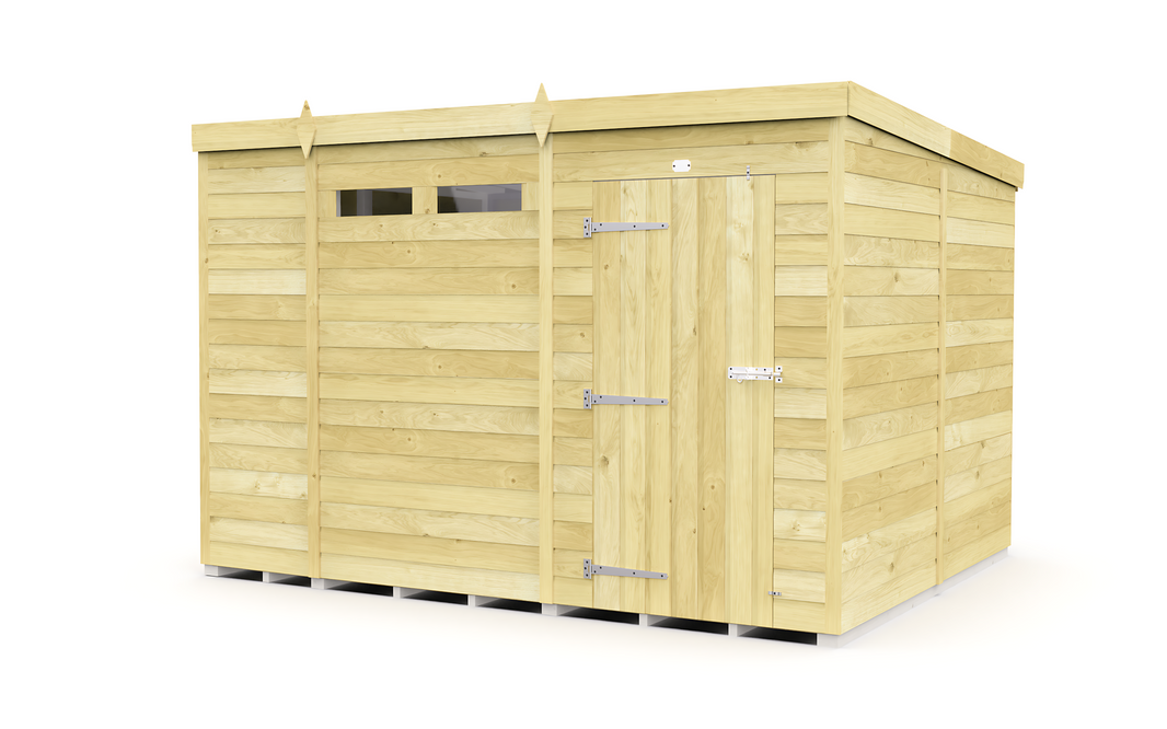 image 8ft x 10ft Pent Security Shed