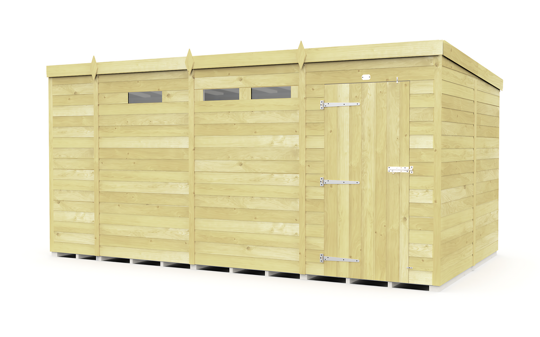 image 8ft x 13ft Pent Security Shed