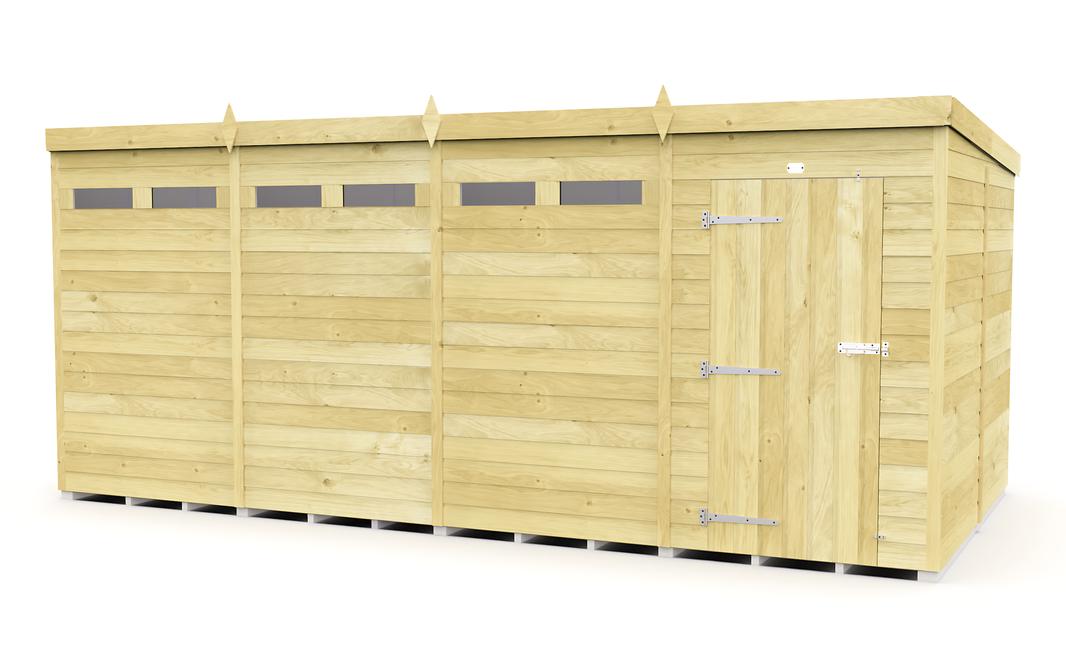 image 8ft x 16ft Pent Security Shed