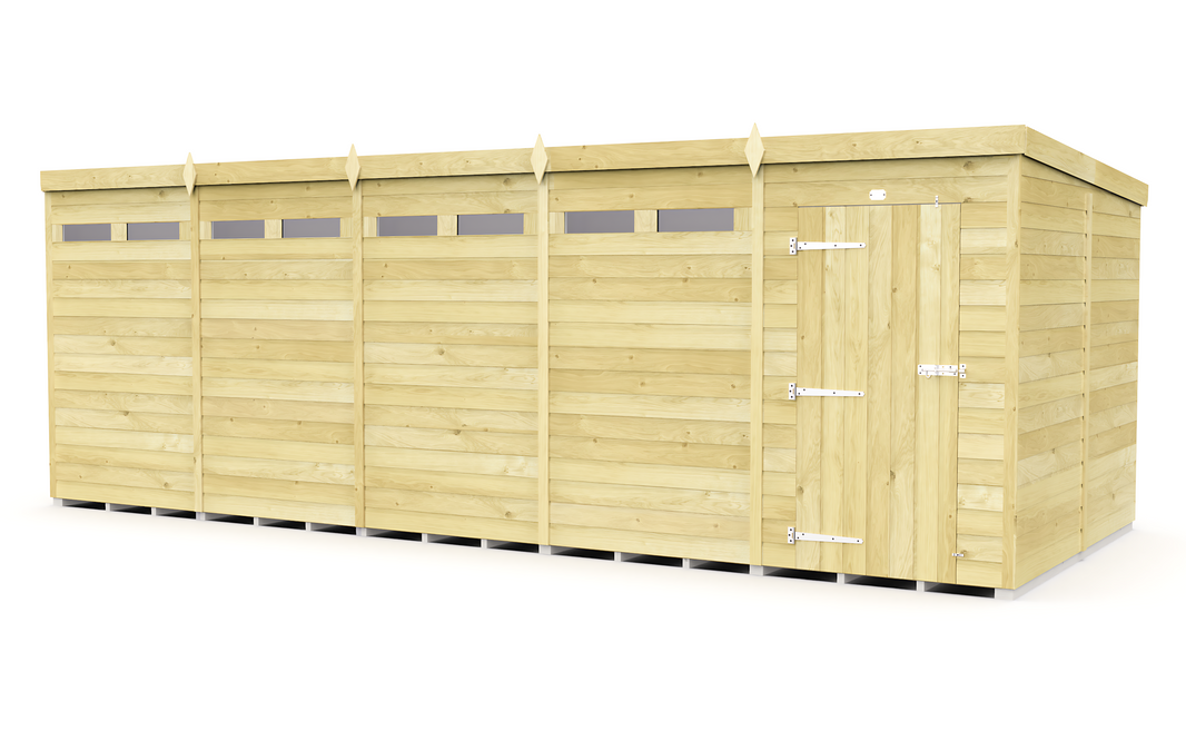 image 8ft x 20ft Pent Security Shed