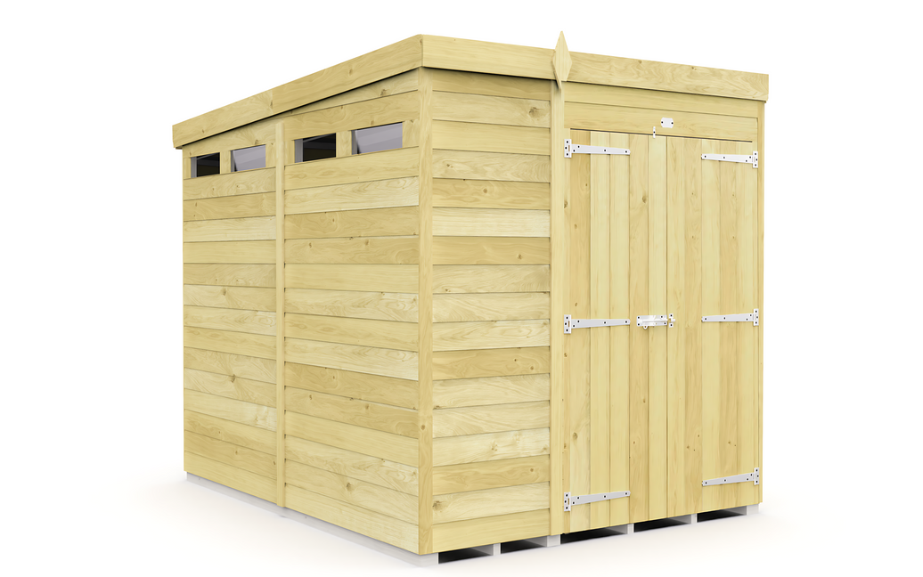 8ft x 6ft Pent Security Shed