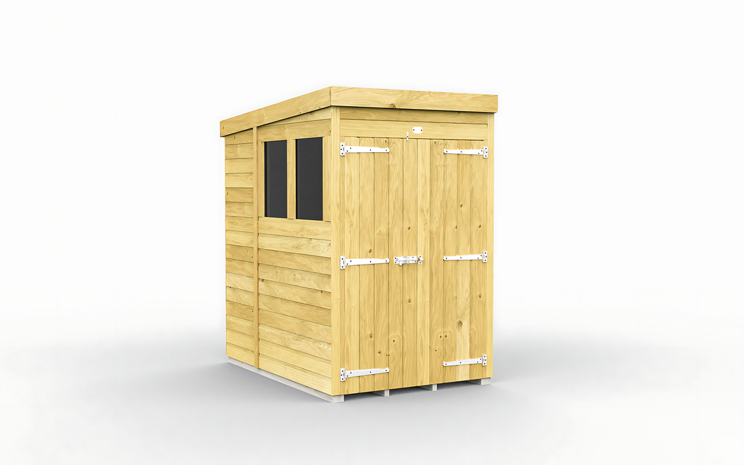 7ft x 4ft Pent Shed