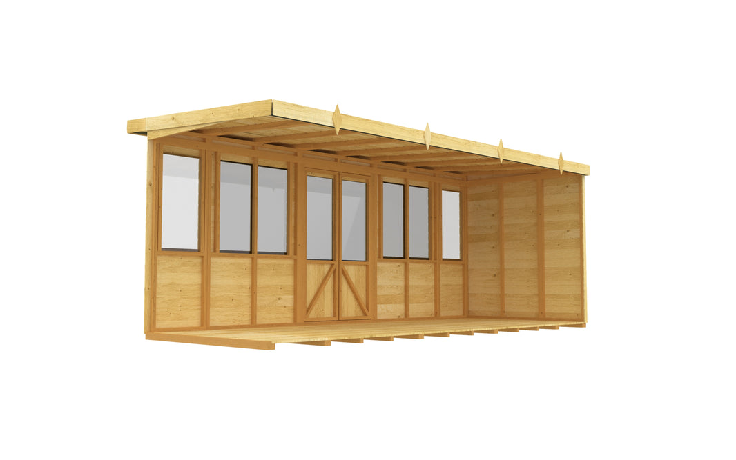 image 8ft x 16ft Pent Summer House