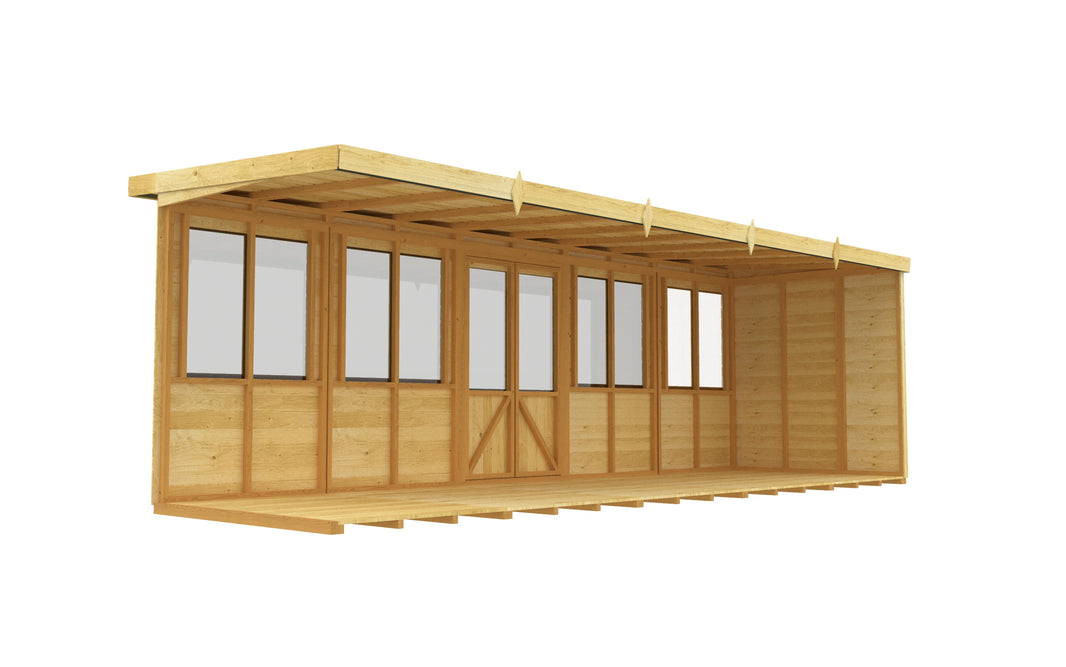 image 7ft x 20ft Pent Summer House