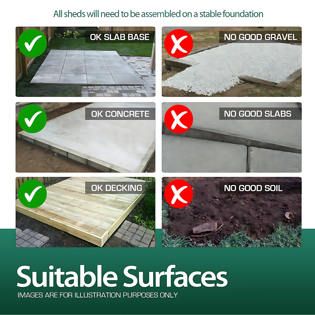 image 8ft Pent Summer House