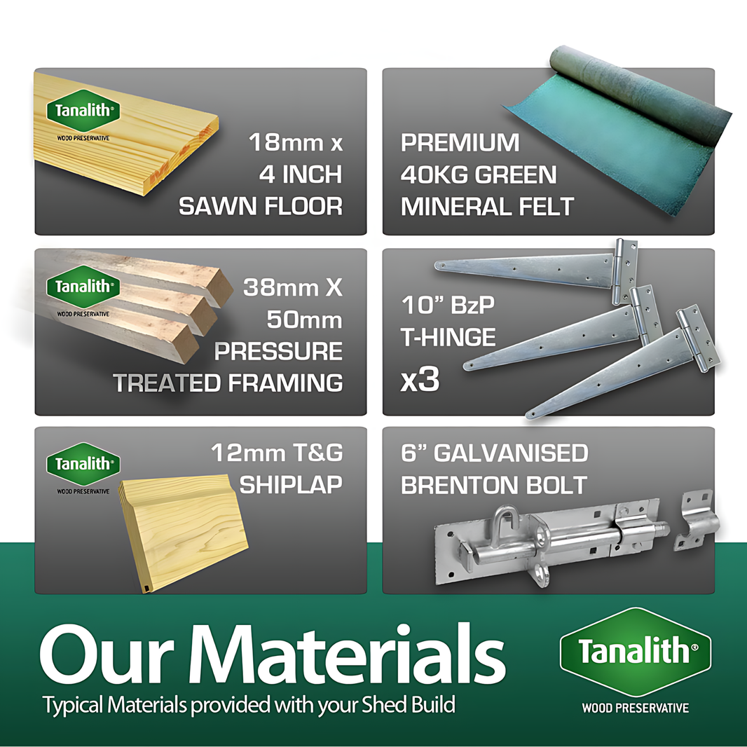 image 4ft Apex Summer Shed