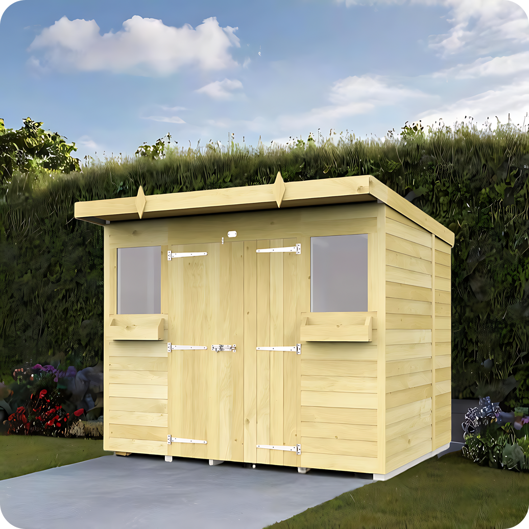 4ft Pent Summer Shed