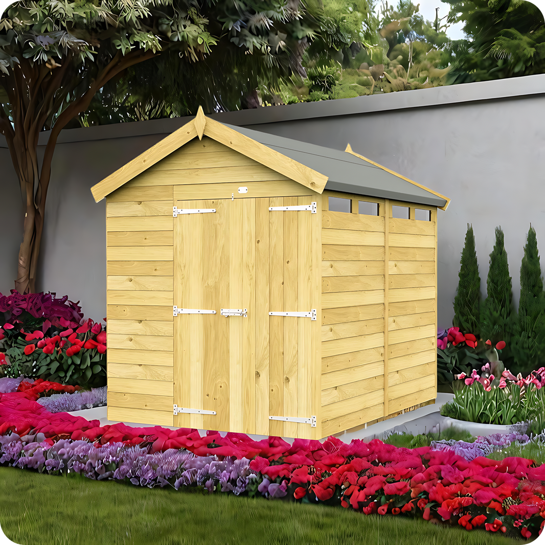 6ft Apex Security Shed