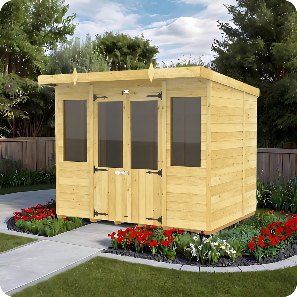 7ft Pent Summer House