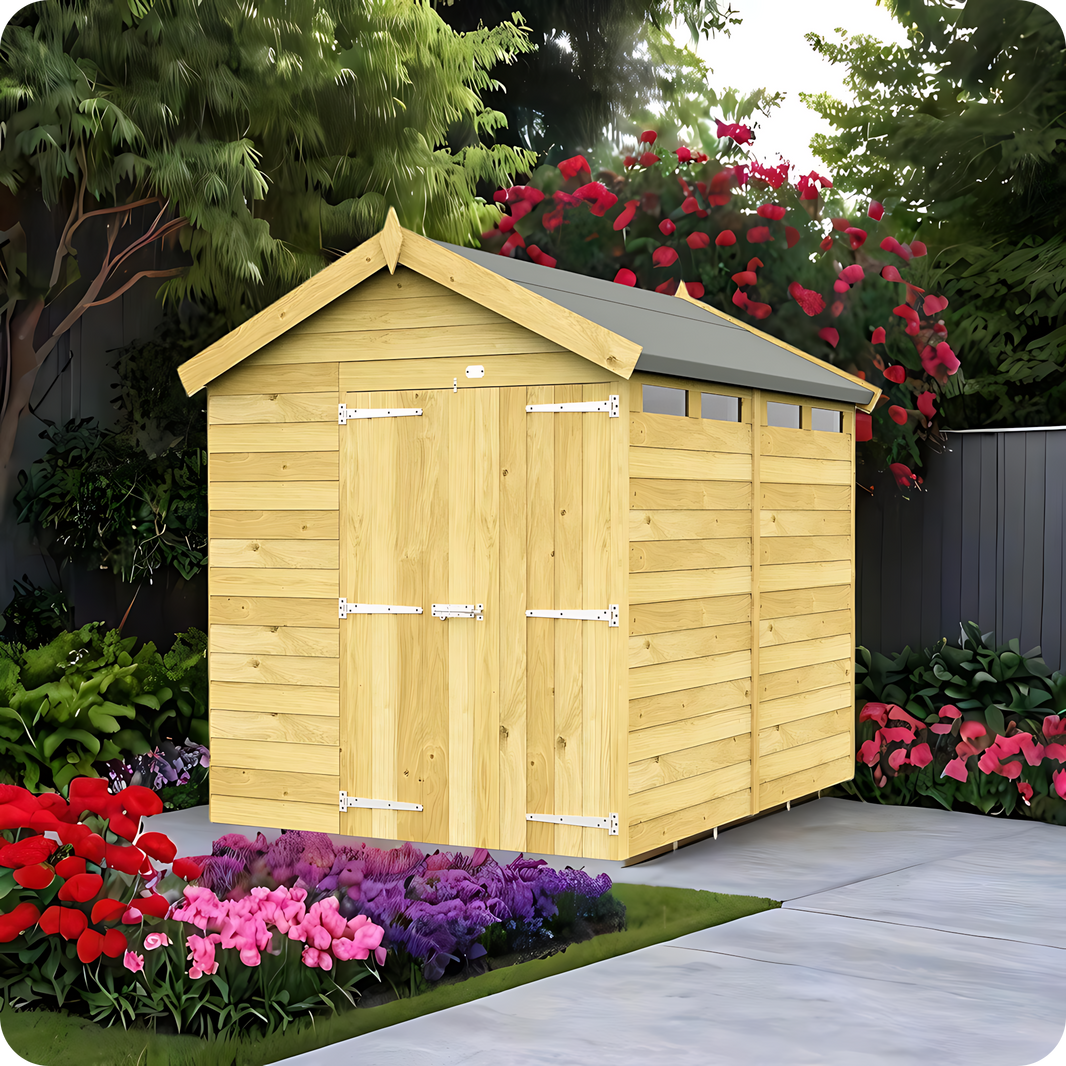 7ft Apex Security Shed